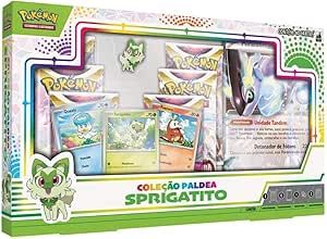  Coleção Paldea Sprigatito | Pokémon | Produto Original Copag