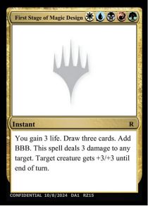 First Stage of Magic Design