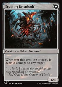 Smoldering Werewolf // Erupting Dreadwolf